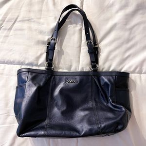 Navy Blue Coach Purse